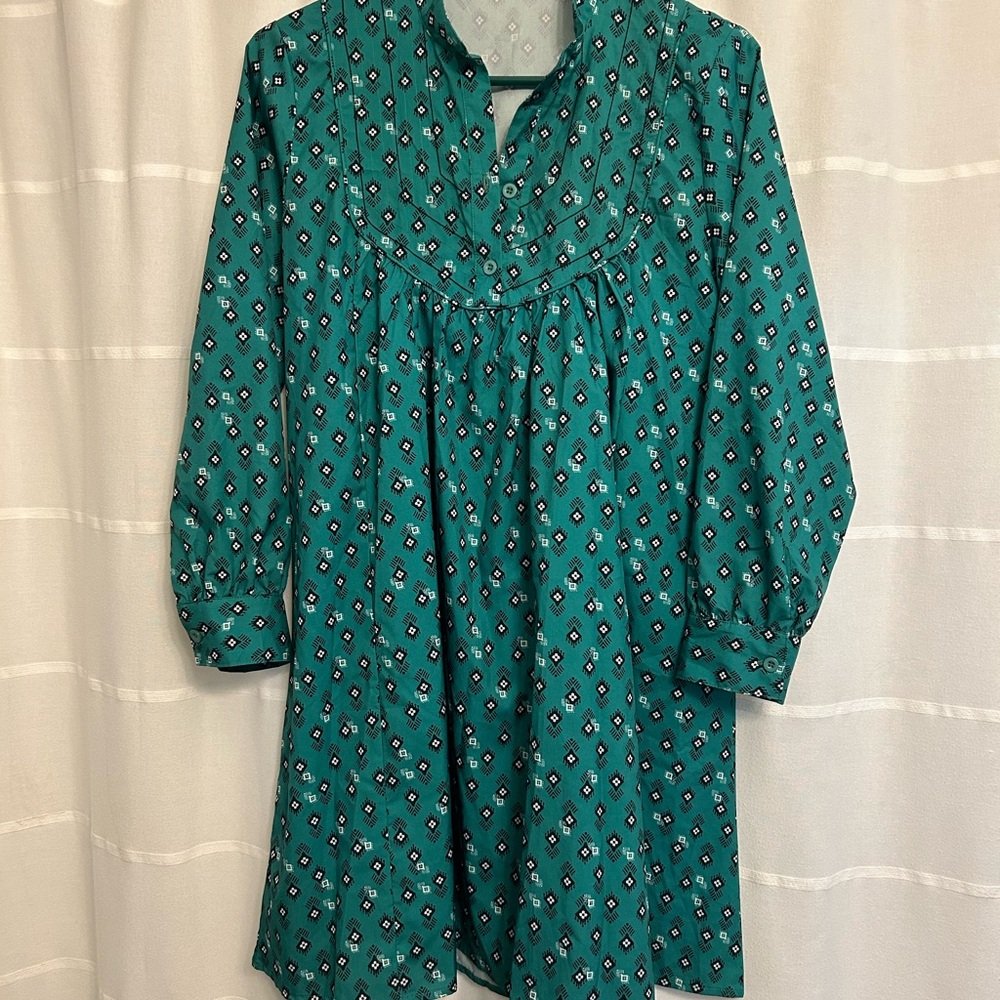 Western Emerald Green Dress